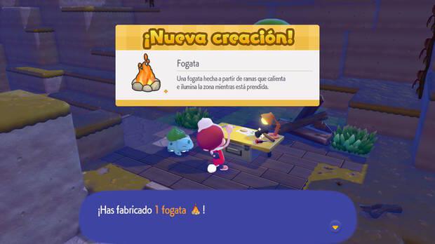 Pok�mon Pokopia - Fabricar nuevos objetos en una mesa de trabajo