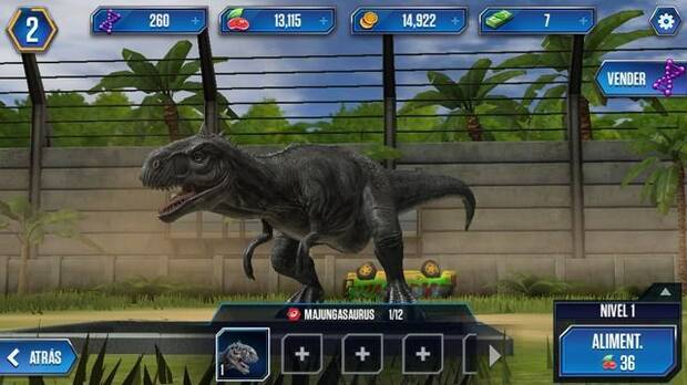 Gracias al motor gr�fico de �Jurassic World: El juego�, disfrutaremos de modelados en tres dimensiones muchos m�s detallados de los animales. 