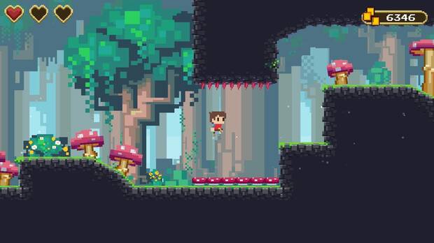 Adventures of Pip recuerda mucho a los plataformas de principios de los 90.