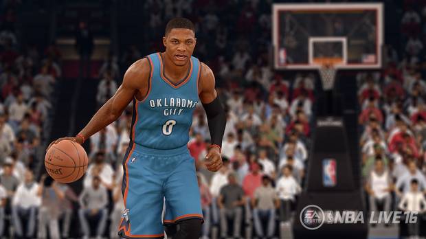 NBA Live vuelve este año con Russell Westbrook como jugador estrella.