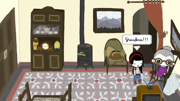 ¿Qué puede haber más inocente que una niña visitando a su anciana abuelita? En MechaNika las imágenes dicen una cosa y la acción y los diálogos otra totalmente diferente.