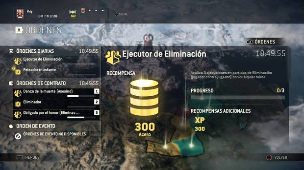  Intentad completar todas las �rdenes diarias y los contratos que pod�is, ya que ofrecen una buena suma de acero y experiencia.