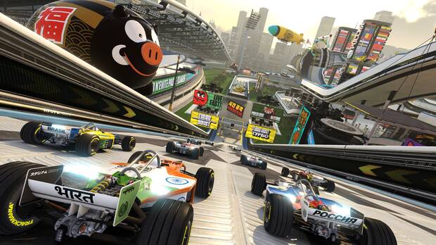 El 'feeling' de arcade de los 90 es uno de los aspectos que más nos ha gustado de este nuevo Trackmania.