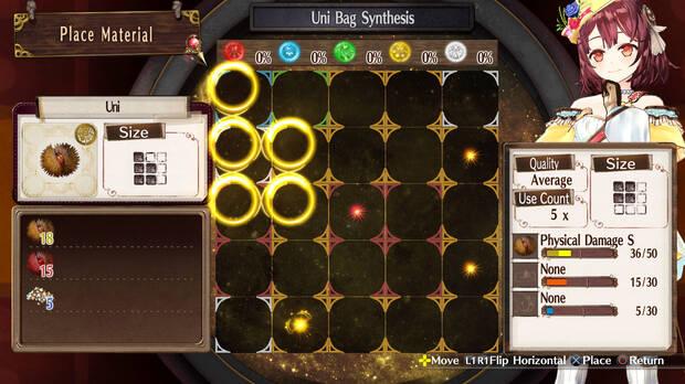 La s�ntesis tiene un minijuego para conseguir mejores resultados con la mezcla.