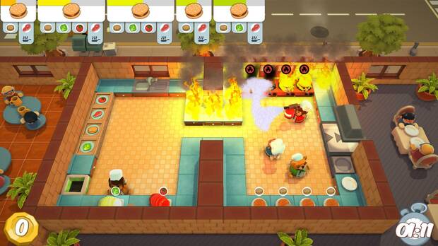 No descuides la comida al fuego, o echar�s a perder el plato y lo peor, las llamas se propagar�n por toda la mesa. Perder�s mucho tiempo intentando apagar el estropicio.