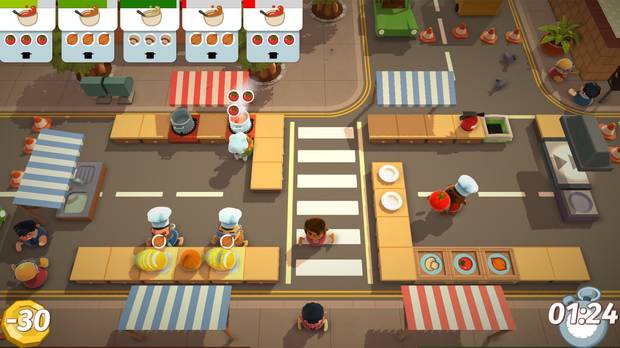 Cocinar para un gran restaurante es complicado, y Overcooked te lo mostrar�.