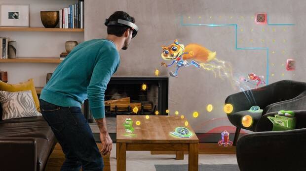 Y tambi�n tuvo este extra�o proyecto para Hololens.