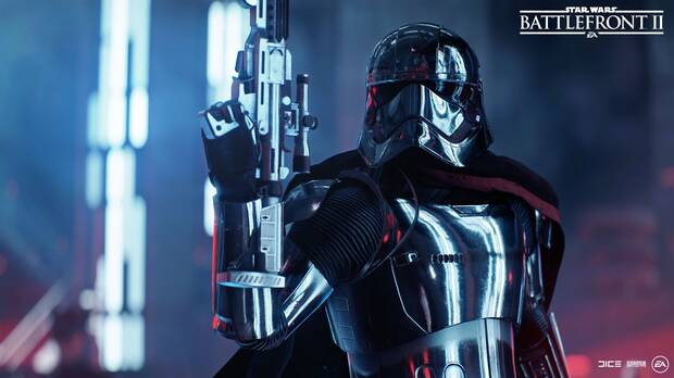 Adem�s de Finn, la Capit�n Phasma hace su aparici�n en este DLC gratuito con su elegante armadura cromada.