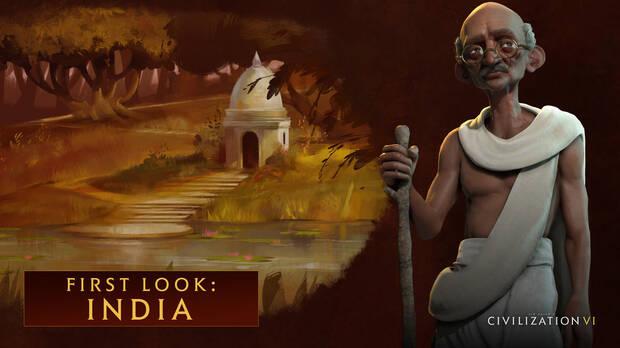 Mahatma Gandhi liderar la India en Sid Meier's Civilization VI Imagen 2