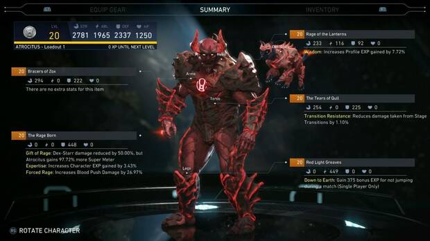 Así funciona el sistema de armaduras y progreso de personajes de Injustice 2 Imagen 2