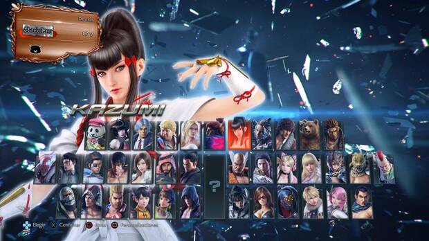 La plantilla de Tekken 7.