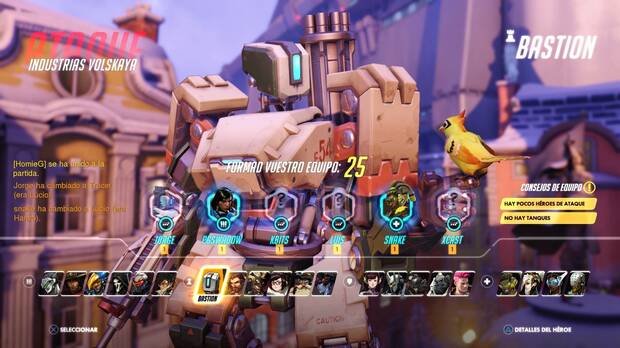 Overwatch saldrá a la venta con 21 personajes, divididos en cuatro clases: ataque, defensa, tanque y apoyo.