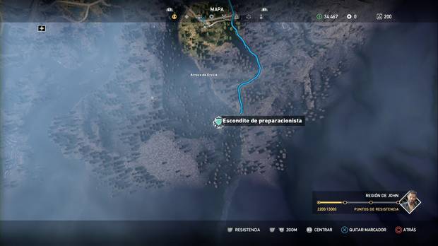 Far Cry 5, Escondites de preparacionista, Región de John, Fuego bajo tierra