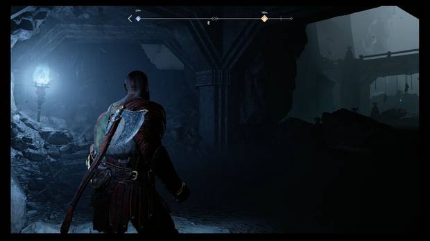 God of War - Dentro de la montaña - Sube por la izquierda