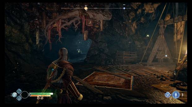 God of War - Un nuevo destino - La pared del fondo se puede escalar