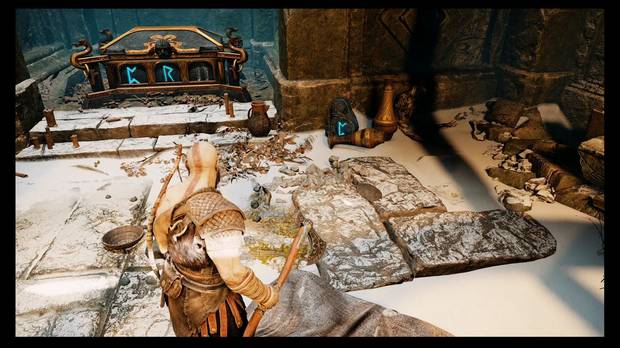 Busca las piedras azules - Los árboles marcados - God of War