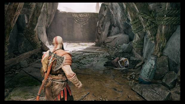 God of War - La senda a la montaña - Otro Rostro junto al cadáver