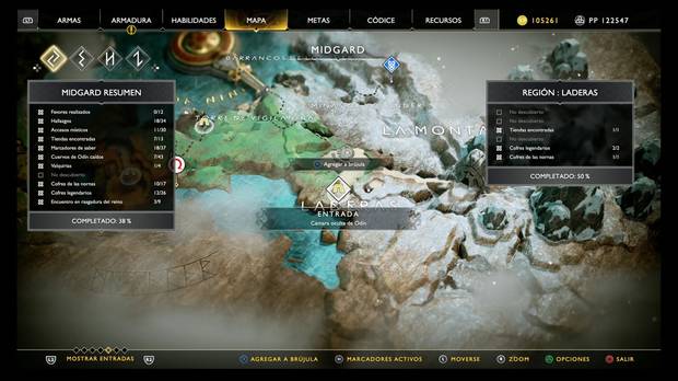 Localización Cámara 3 Midgard God of War