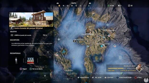 Far Cry 5, Puestos de la secta, Región de Jacob, Centro forestal del parque Whitetail