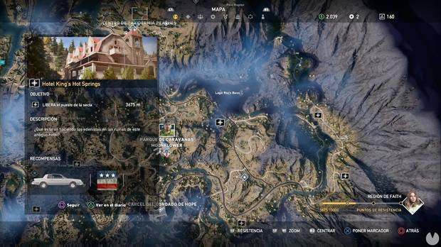 Far Cry 5, Puestos de la secta, Región de Faith, Hotel King's Hot Springs