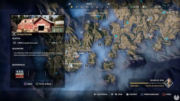Far Cry 5, Puestos de la secta, Región de John, Granja Sunrise