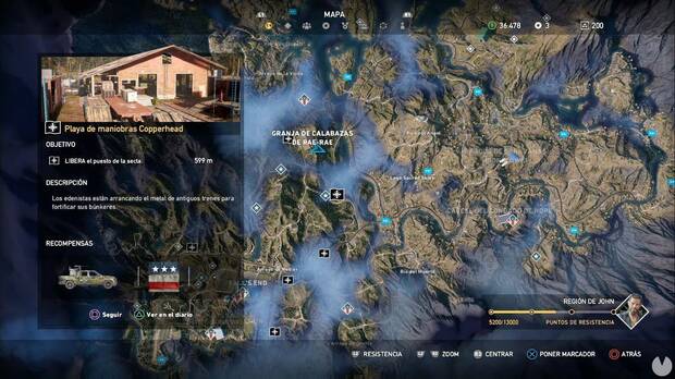 Far Cry 5, Puestos de la secta, Región de John, Playa de maniobras Copperhead