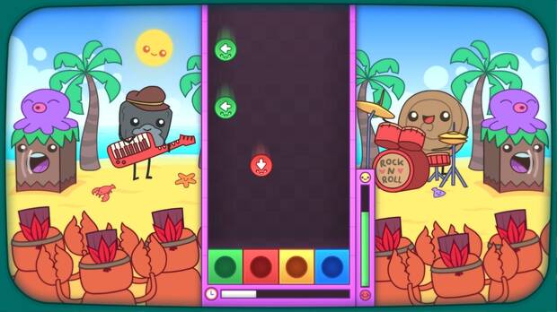 A veces el juego consigue sorprendernos con cosas como este minijuego musical.