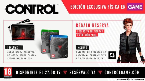 GAME detalla los incentivos por la reserva de Control, lo nuevo de Remedy Imagen 2