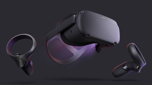 El Oculus Quest es totalmente independiente inal�mbrico y ofrece reconocimiento espacial tanto de nuestra cabeza como de los mandos.
