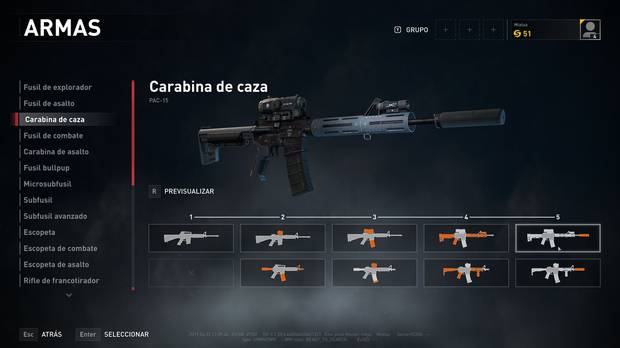 Armas de World War Z - Categoría 2