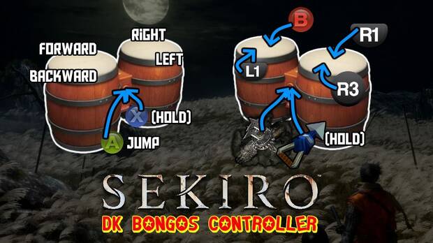 Se pasan Sekiro: Shadows Die Twice usando los bongos de Donkey Konga Imagen 2