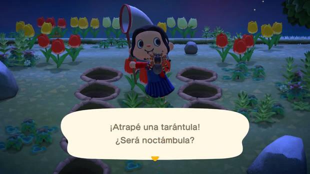 Animal Crossing: New Horizons - Atrapar tarántulas de forma segura