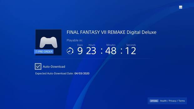 Final Fantasy VII Remake adelanta su fecha de predescarga en PSN Imagen 2