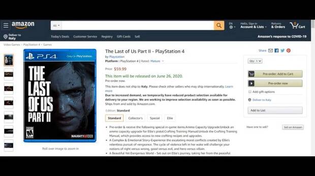 The Last of Us Parte II Fecha de lanzamiento Filtracin Amazon