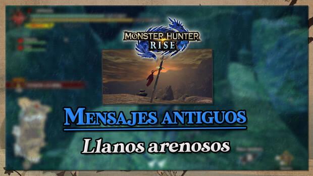 Monster Hunter Rise - Mensajes antiguos en los Llanos arenosos