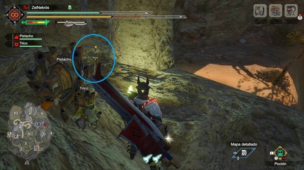 Monster Hunter Rise - Mensaje antiguo #VI de los Llanos arenosos