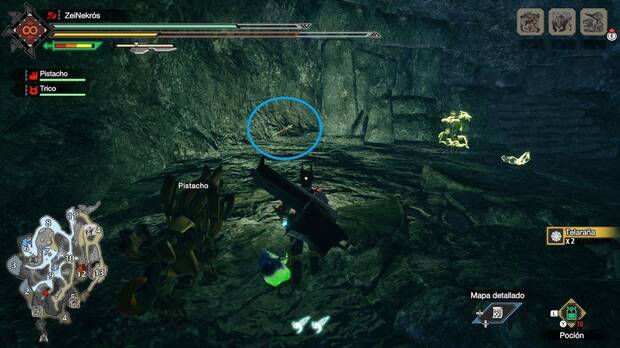 Monster Hunter Rise - Mensaje antiguo #X de las Grutas de lava