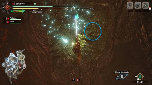 Monster Hunter Rise - Mensaje antiguo #VII de las Grutas de lava