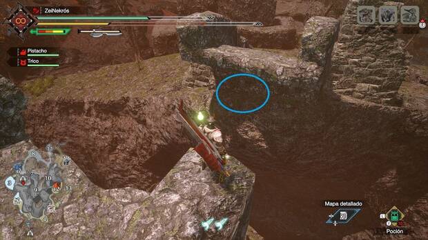 Monster Hunter Rise - Mensaje antiguo #IX de las Grutas de lava