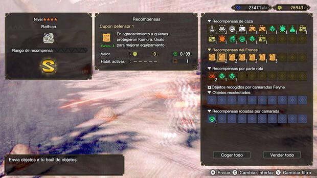 Monster Hunter Rise - Recompensas de las misiones de Frenesí