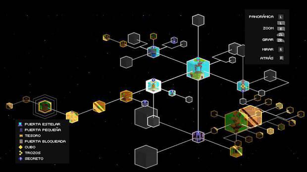 El mapa de 'FEZ' nos muestra de un vistazo qué zonas hemos completado y cuáles no.