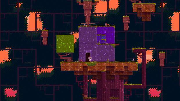 Los paisajes 'pixel art' de 'FEZ' dejan estampas preciosas.