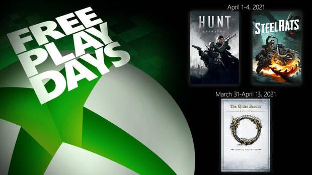 Pruebas gratuitas de Xbox Live Gold del 31 de marzo al 13 de abril de 2021.