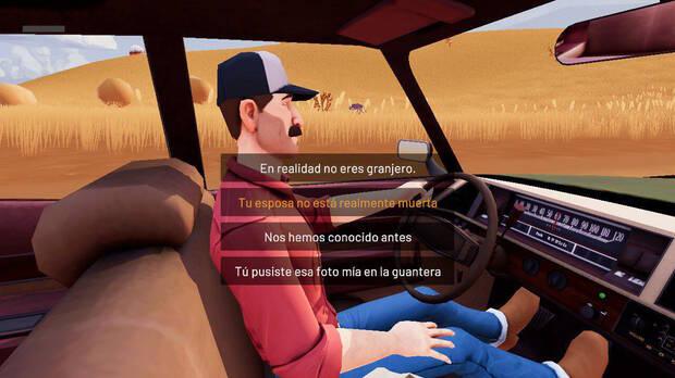 En cada di�logo hay varias frases a escoger, pero pocas veces implican un cambio sustancial en la trama.