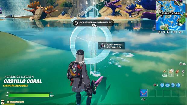 Fortnite - Completa la prueba contrarreloj de natación en Castillo Coral o Alameda Afligida: cronómetro