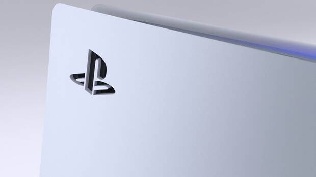 Detalle de PS5, la consola de nueva generacin de Sony.