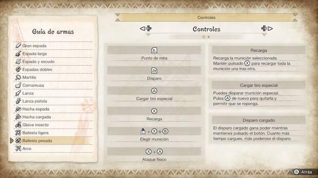 Monster Hunter Rise - Controles de la Ballesta pesada