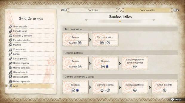 Monster Hunter Rise - Combos útiles del Arco