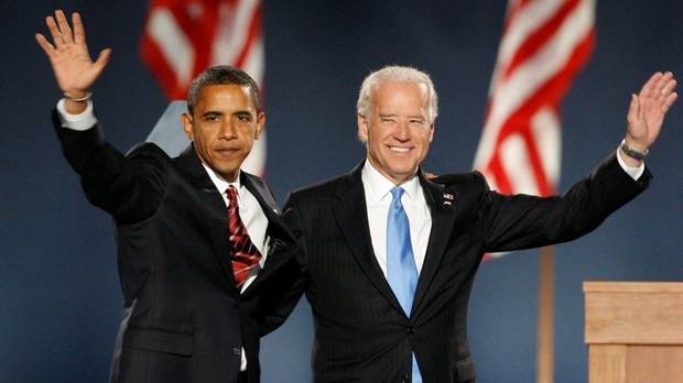Obama y Biden en 2008