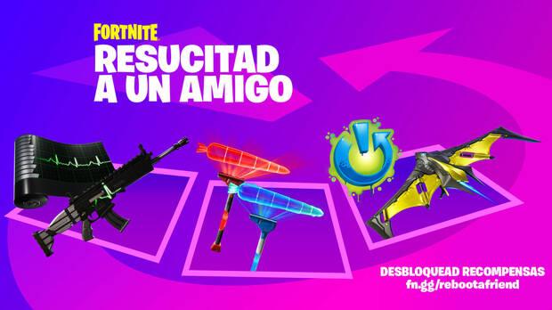 Recompensas gratis por participar en Resucita a un amigo